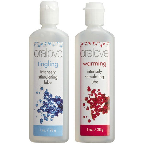 Oralove Sensations 2 pack lube warming and tingling